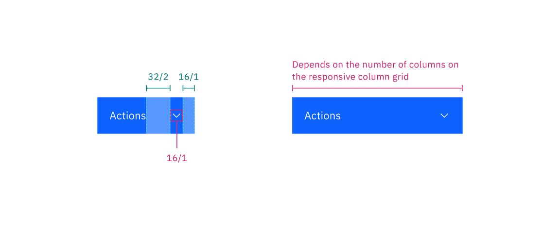 Menu button structure